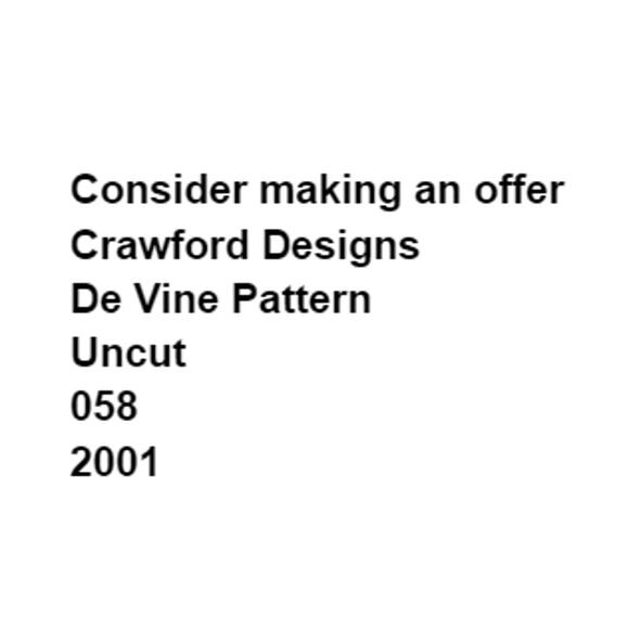 Vintage Crawford Designs 058 De Vine Pattern Cozy Grandma Sweater Spring - Picture 3 of 6